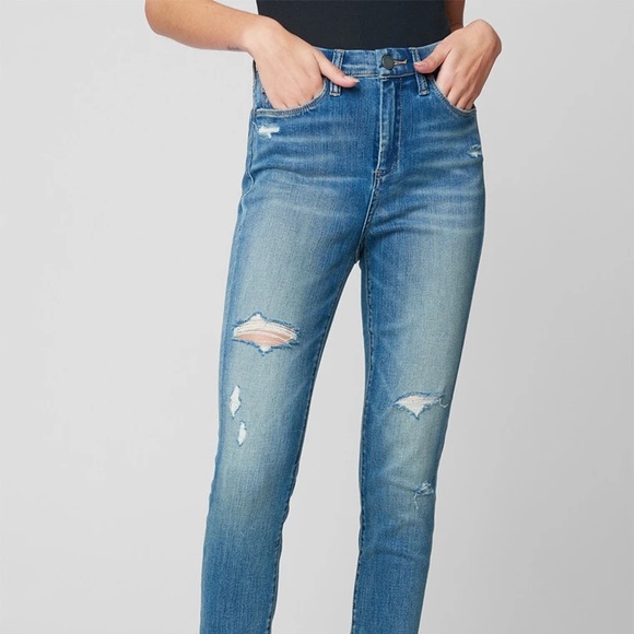 BLANK NYC - The Bond Mid Rise Skinny Jeans In Dangerous Game - Picture 5 of 12